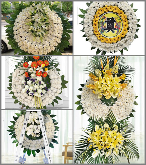 山东青岛即墨市温泉街道西四舍村花圈速递